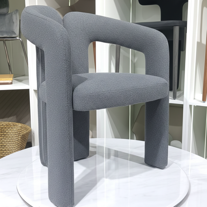 Charcoal grey armchair