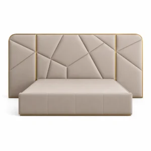 Elite King Bed Frame dubai with premium upholstered design, perfect for modern luxury bedrooms in Dubai, UAE.