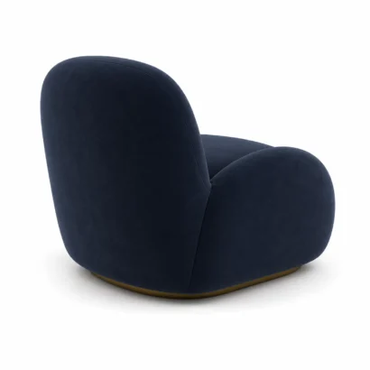 Navy upholstered accent chair for modern home furniture in Dubai