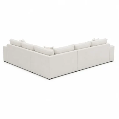 Premium L-shaped fabric sofa with comfortable seating, clean lines, and a modern sectional layout for UAE homes.