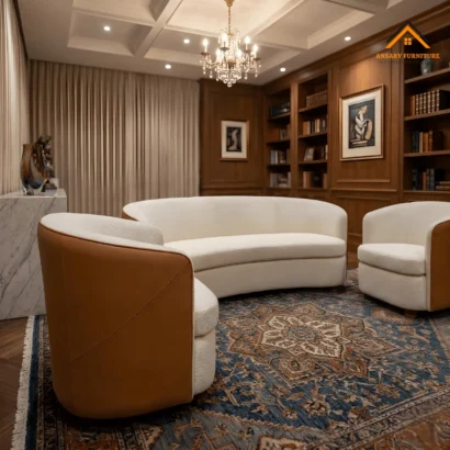 Zenith Luxe Curved Sofa Set UAE for modern living rooms