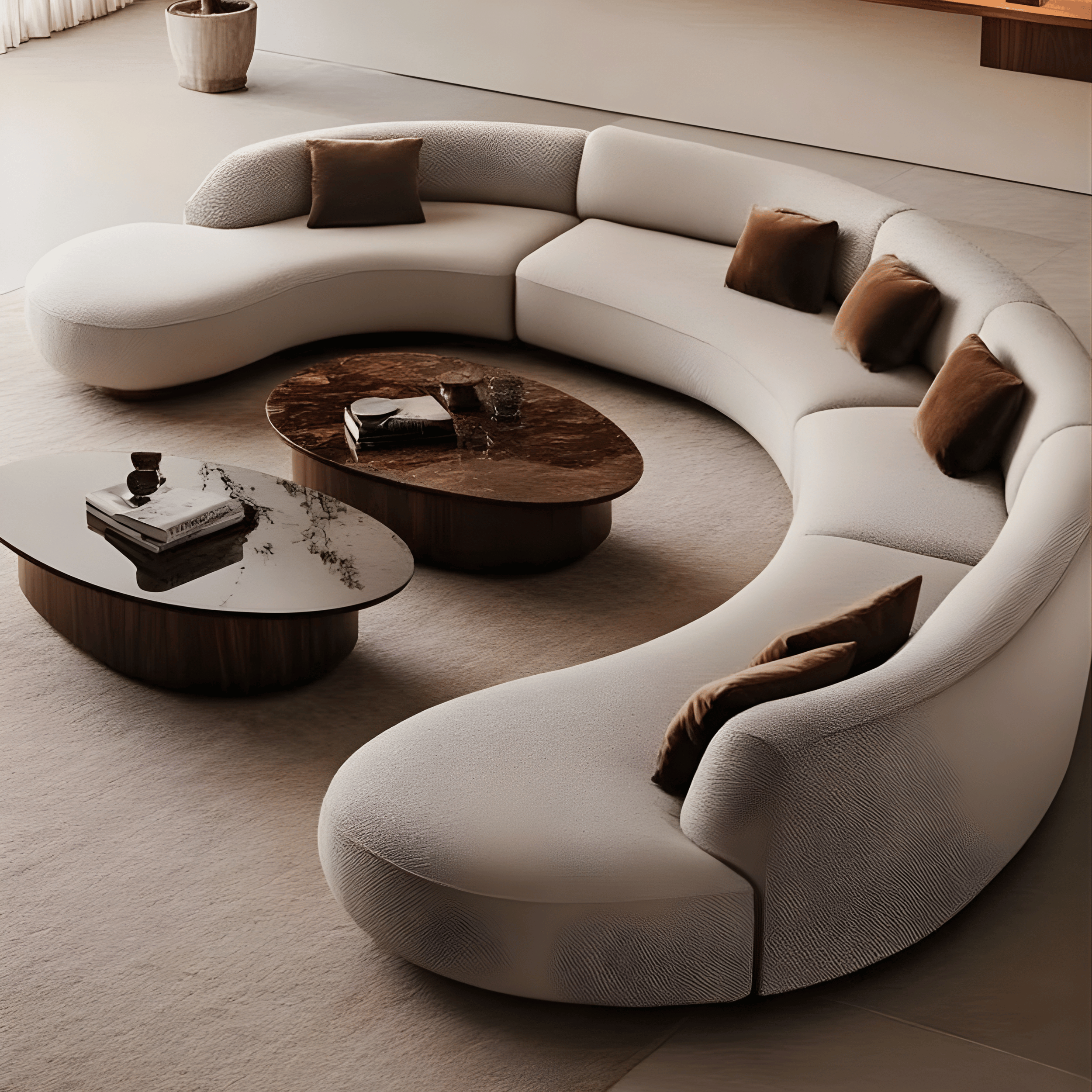 Comfortable premium sofa design with elegant style for the living room of UAE homes