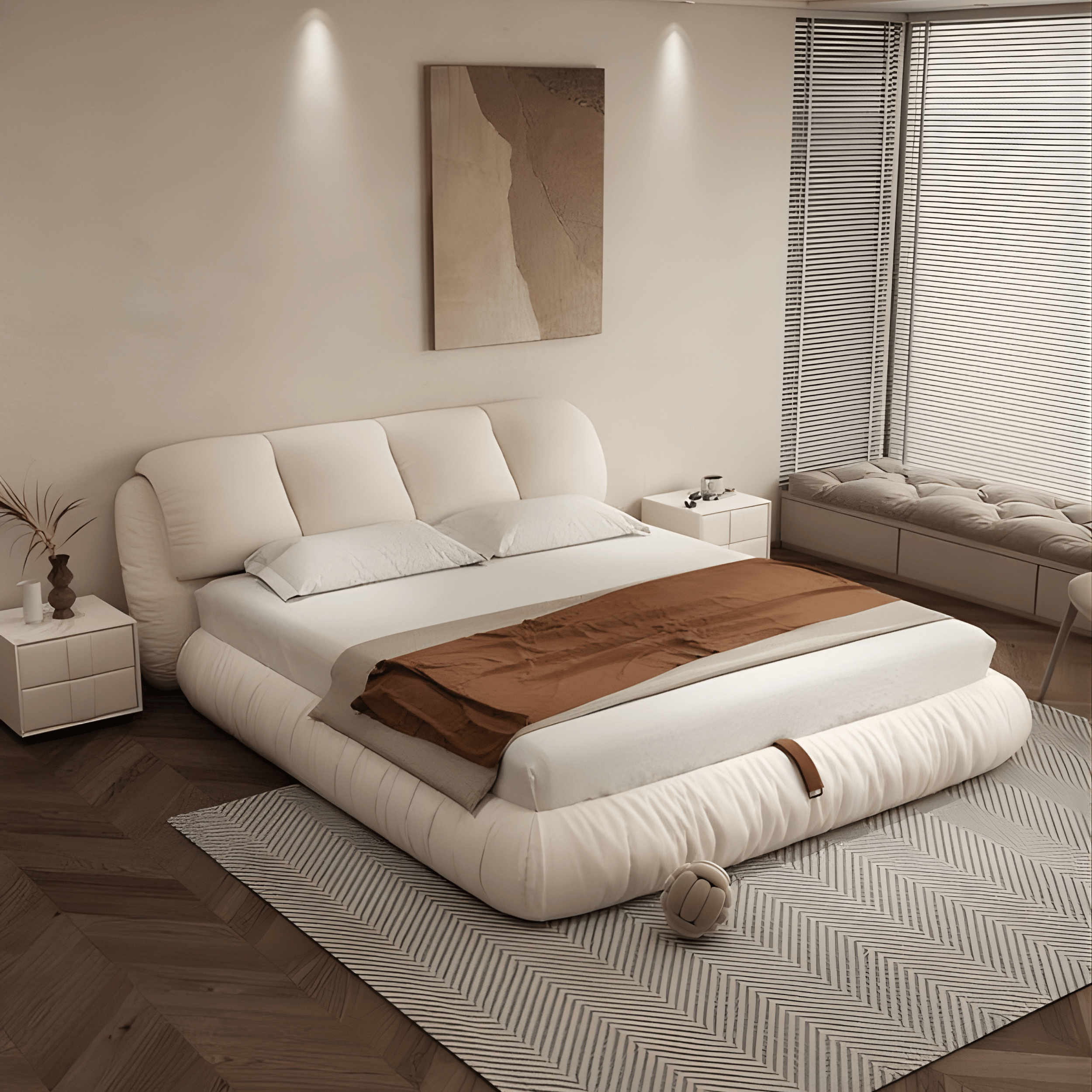 Contemporary luxury furniture including sofas and beds at Ansary Furniture in Dubai UAE 