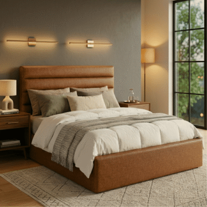 Distinct Horizontal Channel-Tufted Bed