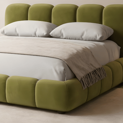 Elegant Modern Tufted Furniture Bed by Ansary Furniture for luxury bedroom interiors