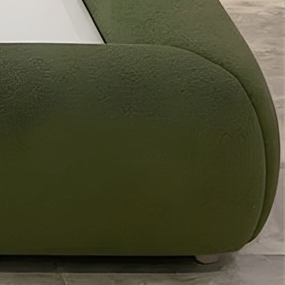 Premium upholstered king size bed frame with soft fabric finish Dubai