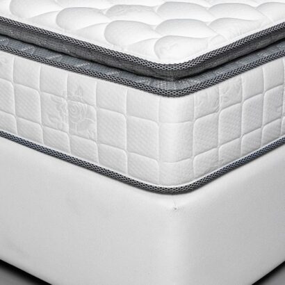 Ansary Serene PT/Deluxe Bonnell Spring Mattress with Medium-Soft Foam, Premium Knitted Fabric, and 27 cm Thickness – Premium Mattress UAE
