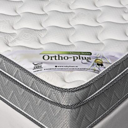 Ansary Ortho Plus Orthopedic Foam Mattress with Medical Sheet Core, Medium-Soft Foam, and Quilted Knitted Fabric – 20 cm Mattress UAE