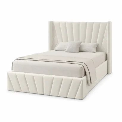 King & Queen Storage Bed in Dubai with hydraulic lift storage for smart bedroom organization