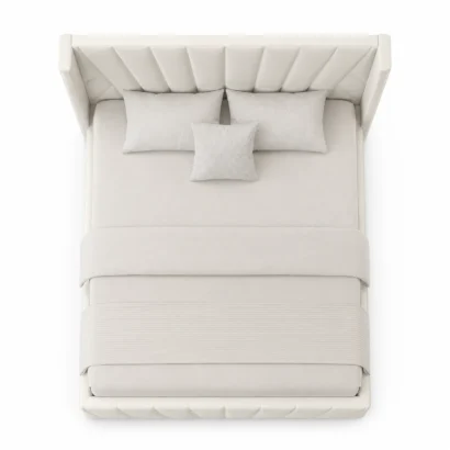 Modern King & Queen Storage Bed in Dubai with durable wooden storage base and elegant finish