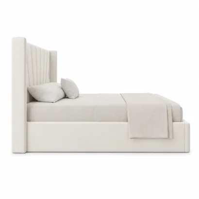 Premium King & Queen Storage Bed in Dubai with modern upholstered headboard and hidden storage