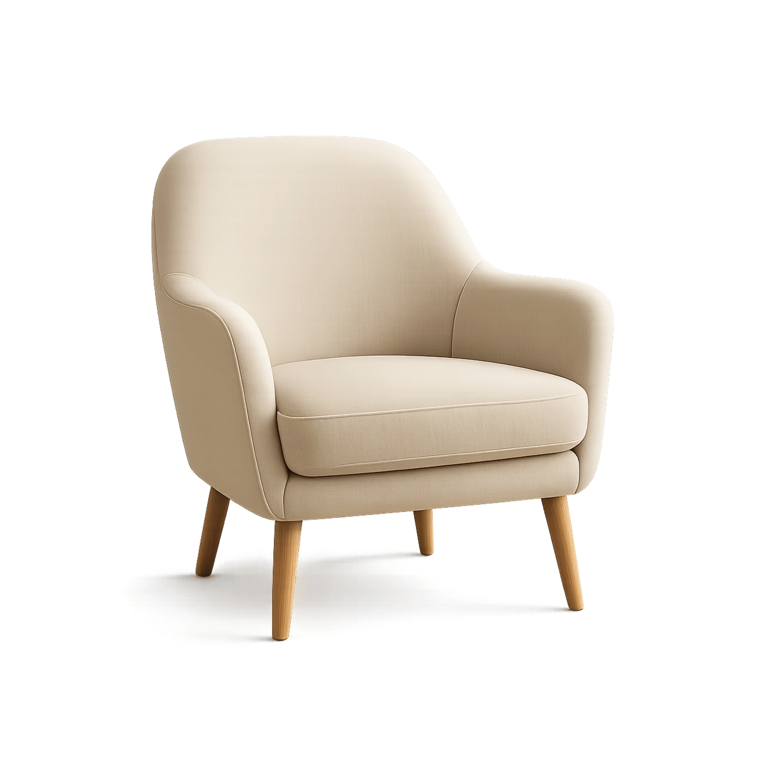 Front view of Lupin Modular Armchair featuring premium textured upholstery and contemporary modern styling