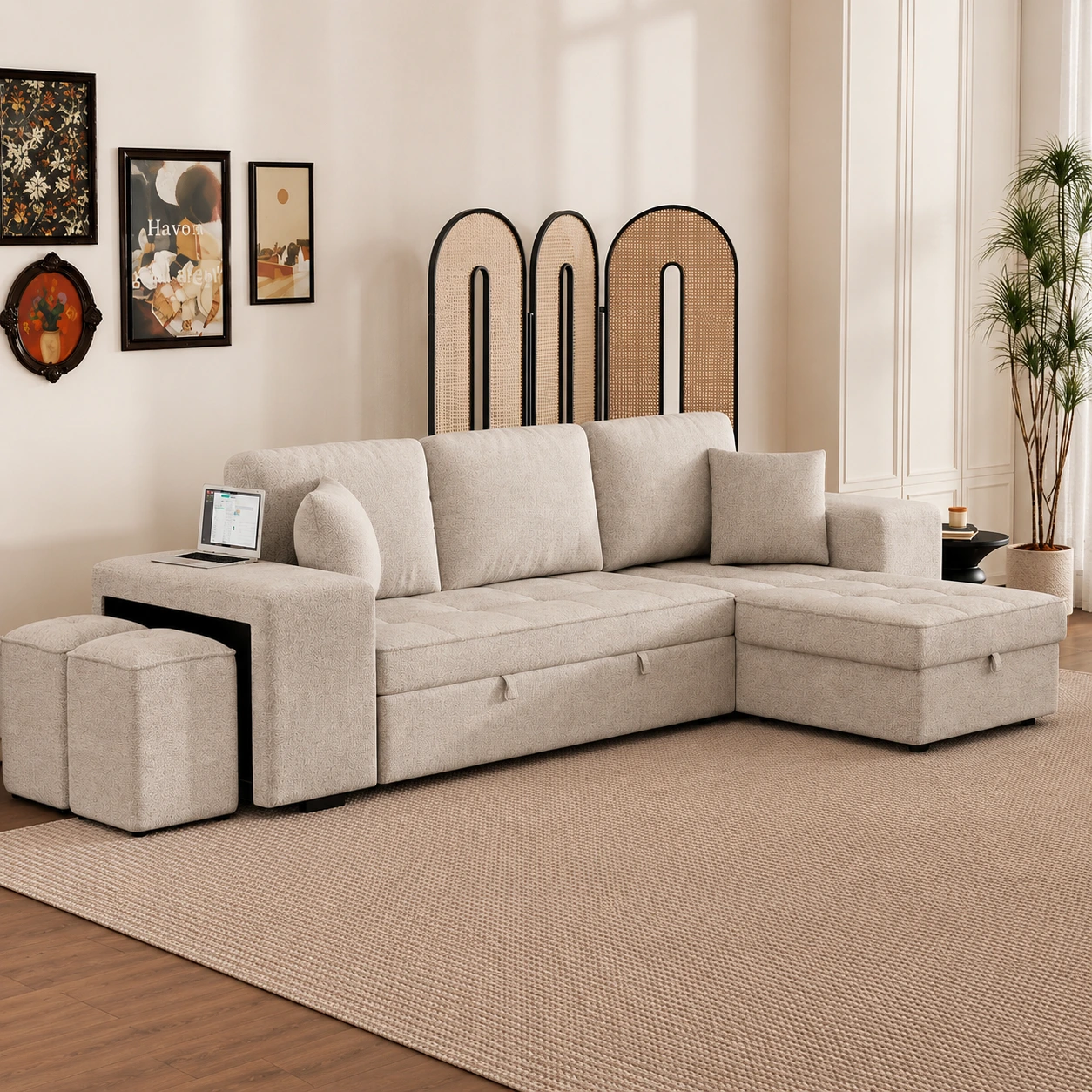 Modern Fabric Sofa Bed Dubai