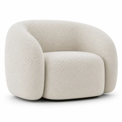 Modern Curved Accent Chair in Dubai UAE for luxury living room interiors