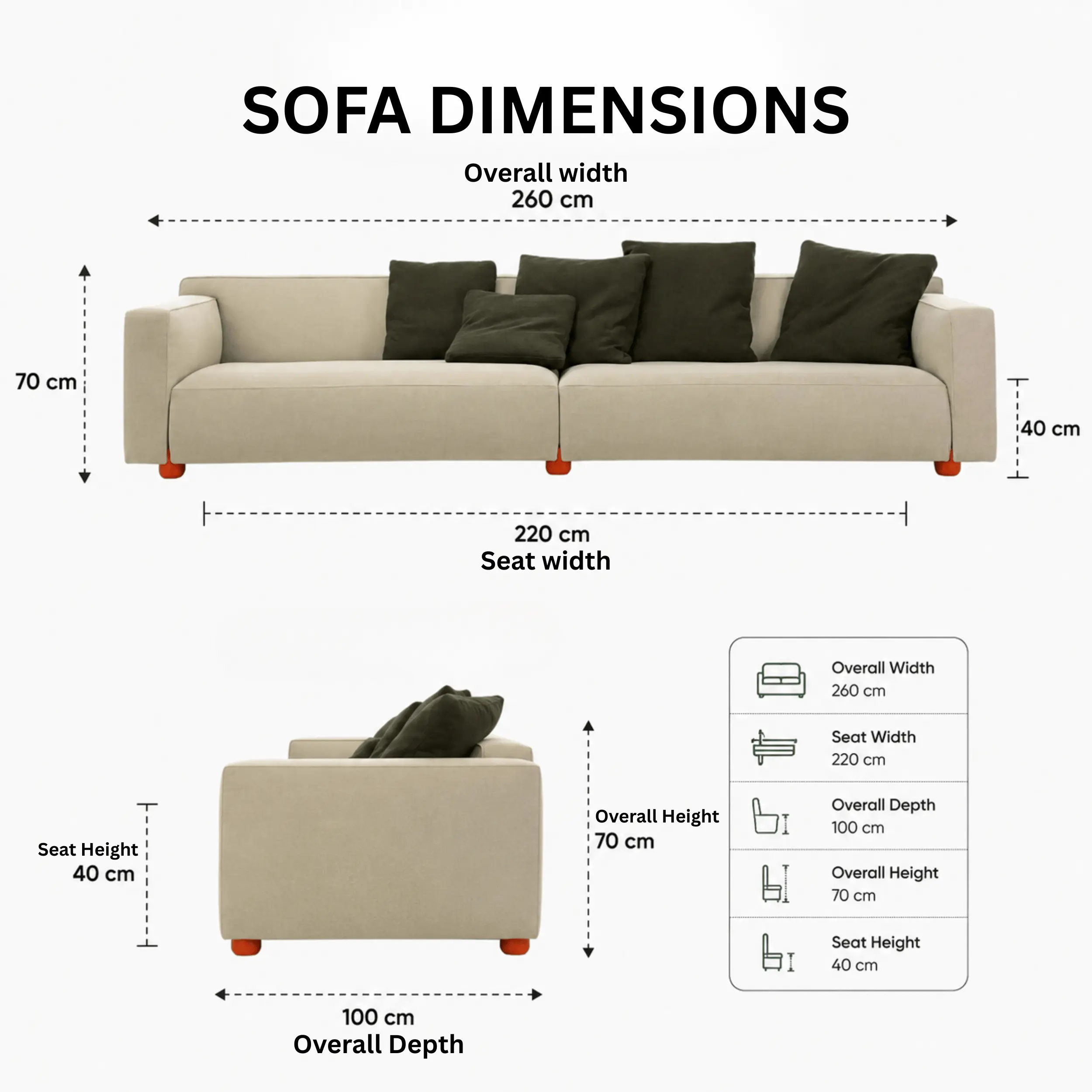 Luxury affordable 3 seater fabric sofa in UAE by Ansary Furniture