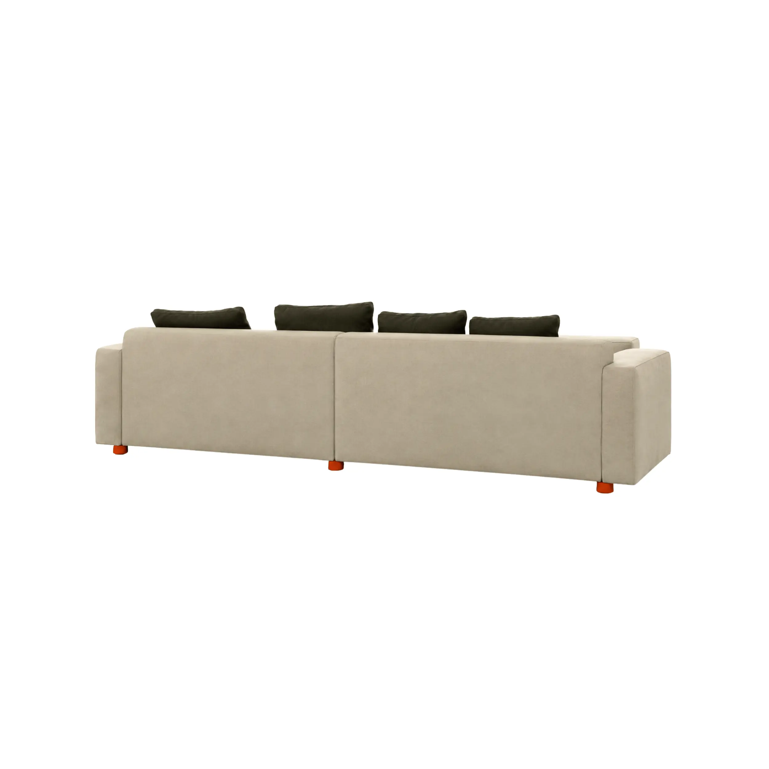 Modern cream upholstered sofa for living room in Dubai