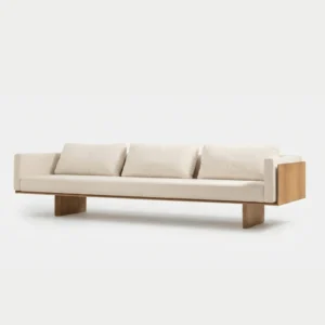 Minimalist Solid Wood Base Sofa in dbai uae