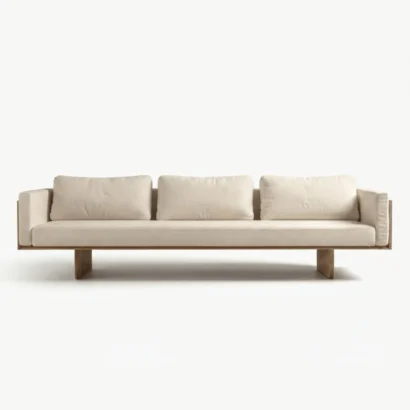 Minimalist Solid Wood Base Sofa