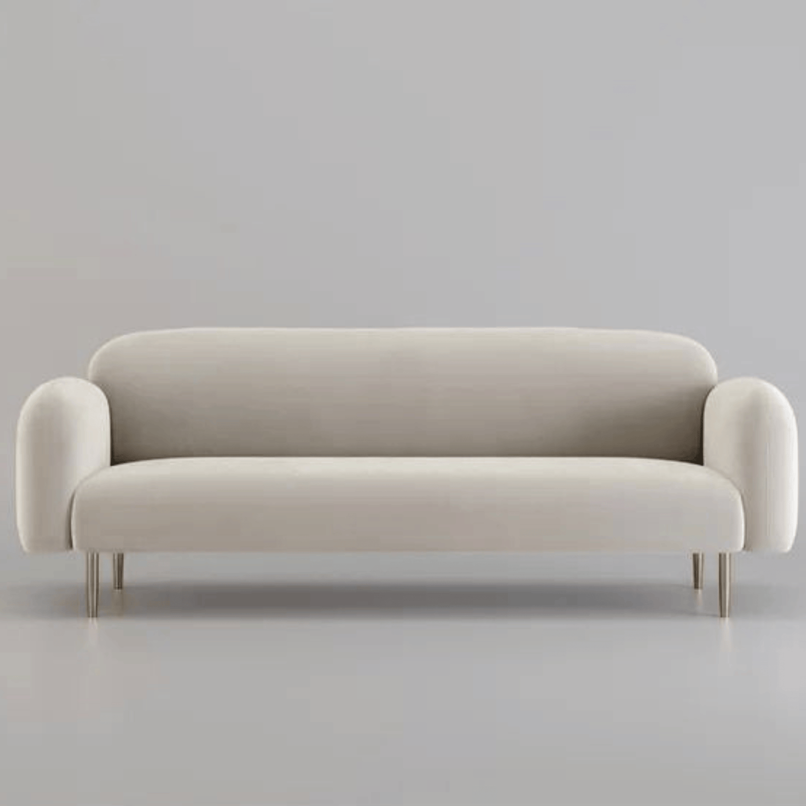 Elegant modern interior showcasing luxury upholstered bed and stylish sofa designed for UAE homes. 