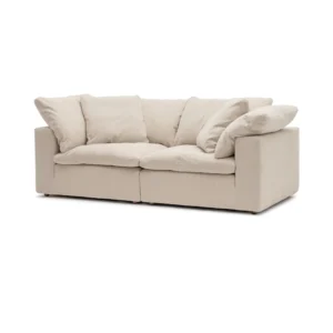 Feather Cloud 2-Seater Sofa Dubai front view with plush cushions