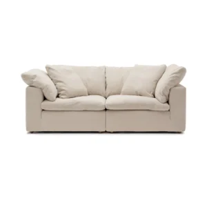 Feather Cloud 2-Seater Sofa Dubai UAE in natural fabric