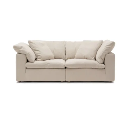 Feather Cloud 2-Seater Sofa Dubai UAE in natural fabric