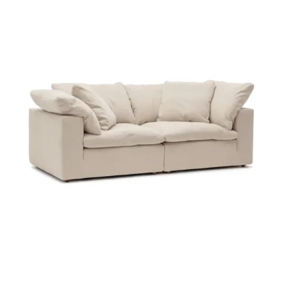 Natural fabric Feather Cloud Sofa UAE for modern living room