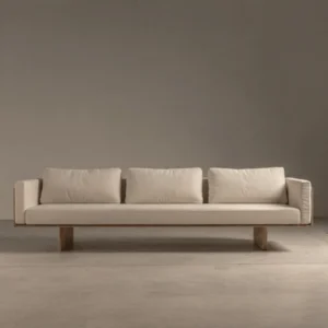 Minimalist Solid Wood Base Sofa dubai uae