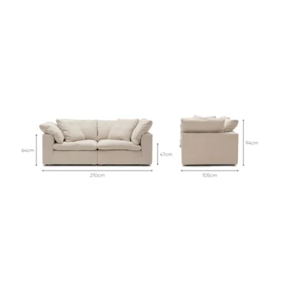 Luxury cloud-inspired 2-Seater Sofa UAE by Ansary Furniture