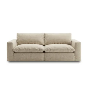 Luxury 2 Seater Linen Sofa Dubai UAE with premium beige fabric upholstery