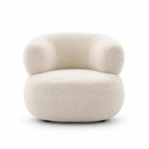 Cloud Luxe Bouclé Chair front view