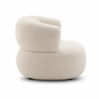 Cloud Luxe Bouclé Chair left side view