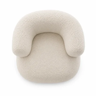 Cloud Luxe Bouclé Chair top view
