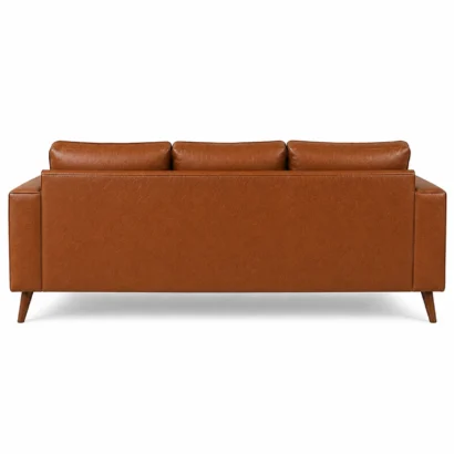 Crown Leather Sofa Dubai back view with full leather upholstery