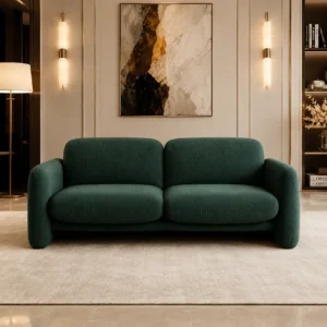 Martex Bold fabric sofa in a luxury living room, modern furniture Dubai UAE