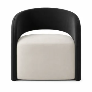 Modern Orbit Accent Chair front view upholstered lounge chair in Dubai UAE