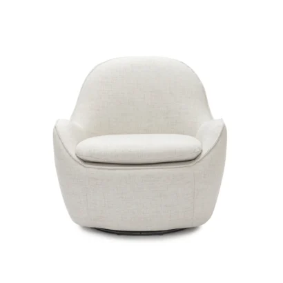 Modern Pod Swivel Accent Chair front view Dubai