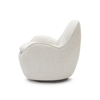 Pod swivel accent chair side view UAE