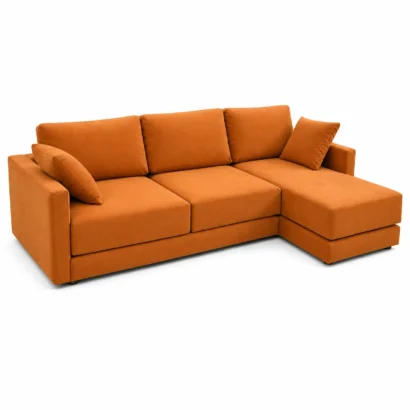 Luna Luxury L Shape Sofa front view for modern living rooms