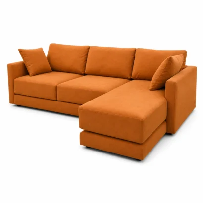 Luna Luxury L Shape Sofa front view for modern living rooms