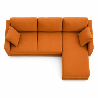 Luna Luxury L Shape Sofa top view showing spacious sectional design